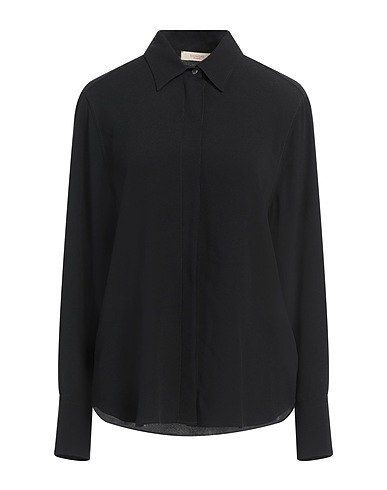 GLANSHIRT Hemden und Blusen einfarbig SLOWEAR Schwarz 50% Acetat, 50% Seide