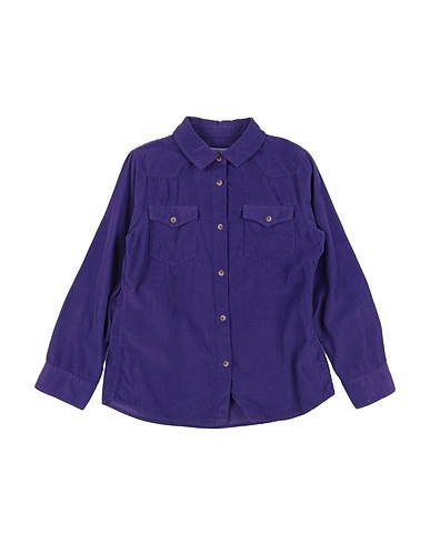 MC2 SAINT BARTH Solid color shirts & blouses Purple 100% Cotton