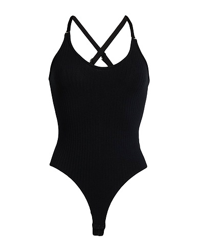 ATM ANTHONY THOMAS MELILLO TOPWEAR Black 96% Modacrylic, 4% Elastane