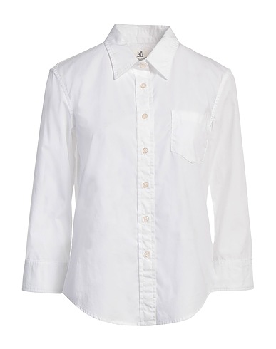 DENIMIST Solid color shirts & blouses White 100% Cotton