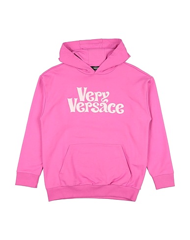 VERSACE YOUNG Hoodie Fuchsia 100% Baumwolle, Elastan, Polyester