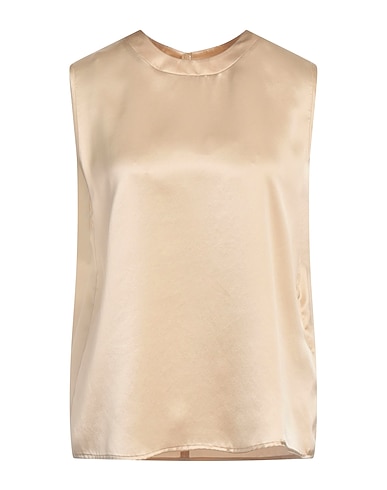 ERIKA CAVALLINI Silk top Sand 100% Silk