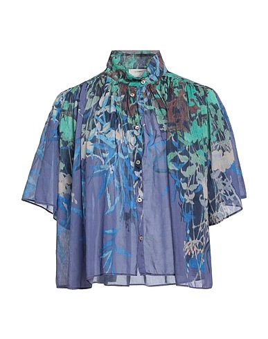 FORTE_FORTE Patterned shirts & blouses Purple 73% Cotton, 27% Silk