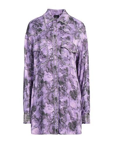 PINKO UNIQUENESS Shirts Lilac 100% Viscose, Glass, Metal