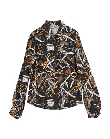 MOSCHINO TEEN Patterned shirts & blouses Black 100% Viscose