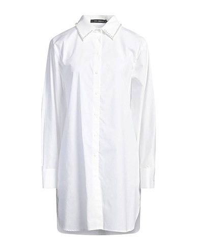 KARL LAGERFELD Shirts White 100% Organic cotton