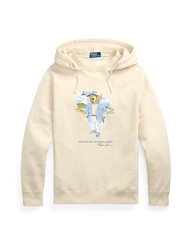 POLO RALPH LAUREN Hooded track jacket  POLO BEAR SLUB FLEECE HOODIE
 Beige 87% Cotton, 13% Polyester