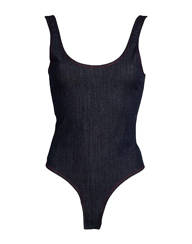 ALAÏA TOPS & TEES Blue 90% Cotton, 8% Polyester, 2% Elastane