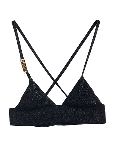GCDS Top Black 70% Viscose, 15% Polyester, 15% Metallic fiber