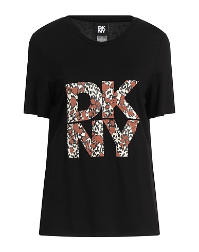 DKNY T-shirt Black 69% Rayon, 27% Nylon, 4% Elastane