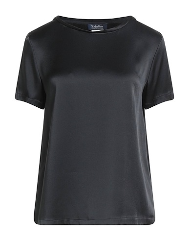 'S MAX MARA Top Nero 64% Acetato, 36% Viscosa