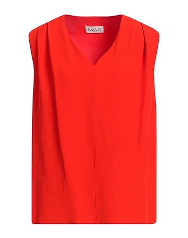 LANVIN Top Red 74% Viscose, 26% Silk