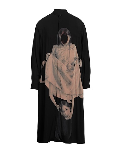 YOHJI YAMAMOTO Shirts BLACK SCANDAL Black 100% Rayon