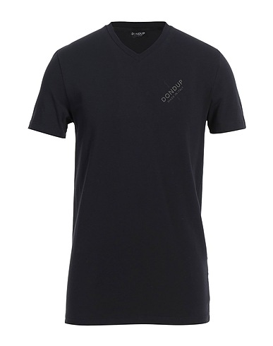 DONDUP T-shirt Midnight blue 95% Cotton, 5% Elastane
