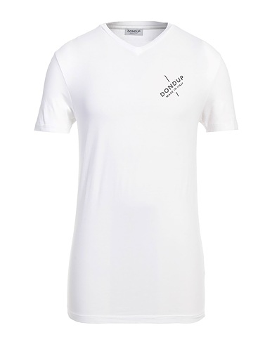 DONDUP T-shirt White 95% Cotton, 5% Elastane