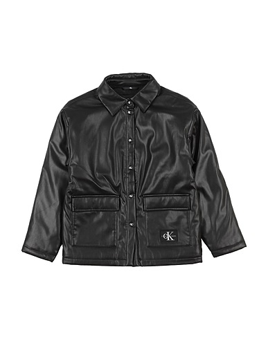 CALVIN KLEIN JEANS Jacket Black 58% Polyurethane, 42% Polyester