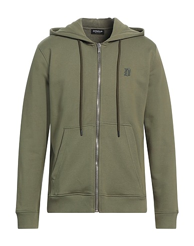 DONDUP Felpa Verde militare 100% Cotone