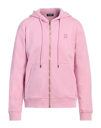 DONDUP Hooded track jacket  Pink 100% Cotton