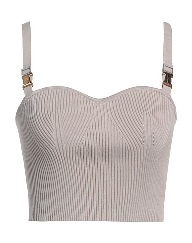 ELISABETTA FRANCHI Top Light grey 70% Viscose, 30% Polyester