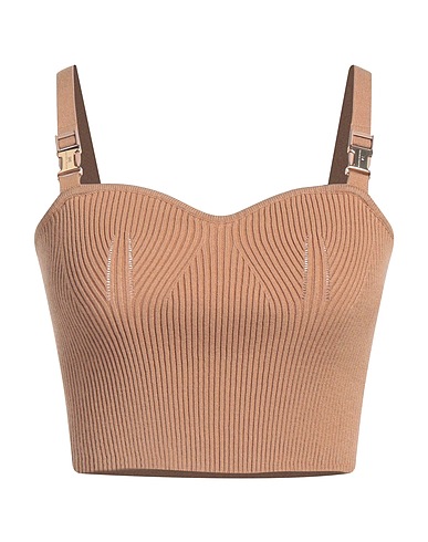 ELISABETTA FRANCHI Top Camel 70% Viscose, 30% Polyester