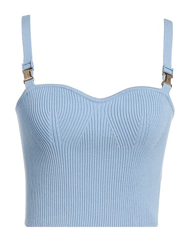 ELISABETTA FRANCHI Top Sky blue 70% Viscose, 30% Polyester