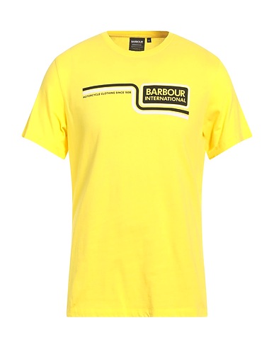 BARBOUR T-shirt INTERNATIONAL Yellow 100% Cotton