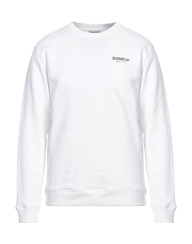 DONDUP Sweatshirt White 100% Cotton, Elastane