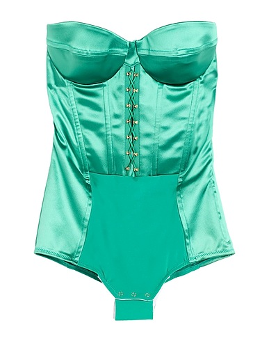 ELISABETTA FRANCHI トップス エメラルド アセテート 49% / ナイロン 44% / ポリウレタン 7%