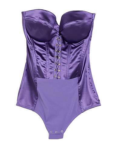 ELISABETTA FRANCHI TOPWEAR Viola 49% Acetato, 44% Poliammide, 7% Elastan