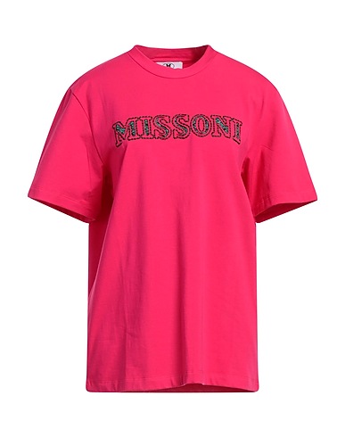 M MISSONI T-shirt Magenta 94% Cotton, 6% Elastane