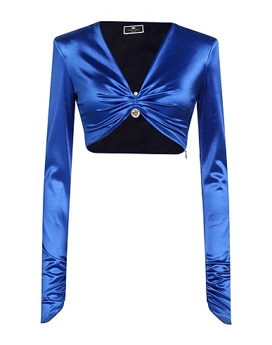 ELISABETTA FRANCHI Top Blue 88% Polyamide, 12% Elastane