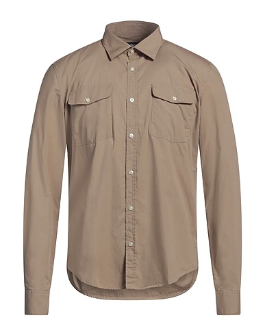BARBOUR Solid colour shirt Beige 100% Cotton