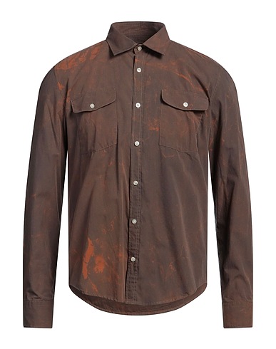 BARBOUR Shirts Light brown 100% Cotton