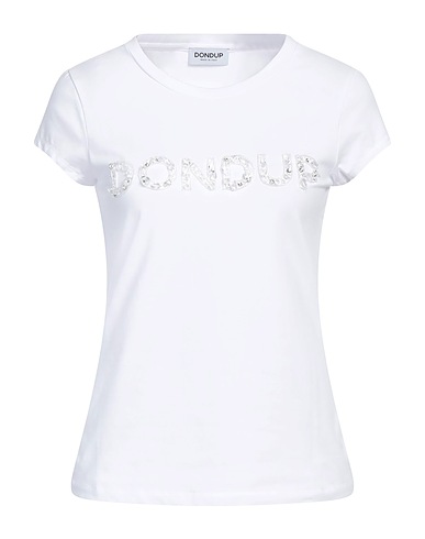 DONDUP T-shirt Bianco 91% Cotone, 9% Elastan