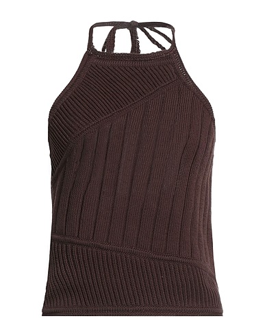WOOLRICH Top BY DANIËLLE CATHARI Testa di moro 100% Cotone