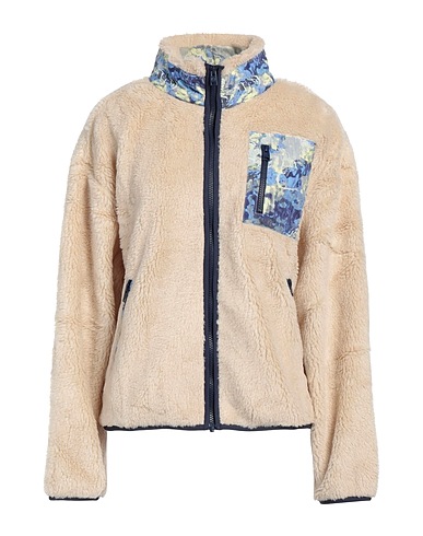WOOLRICH Teddy Coat Beige 51% Polyester, 49% Acrylic, Polyamide