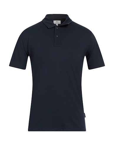 WOOLRICH Polo shirt Midnight blue 75% Polyester, 25% Cotton