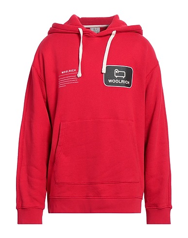 WOOLRICH Hooded track jacket  Red 100% Organic cotton