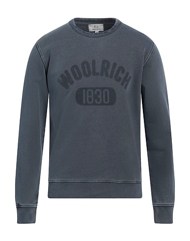 WOOLRICH Sweatshirt Slate blue 100% Cotton