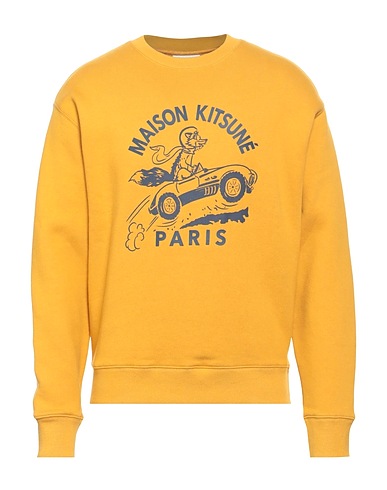 MAISON KITSUNÉ TOPS Senf 100% Baumwolle