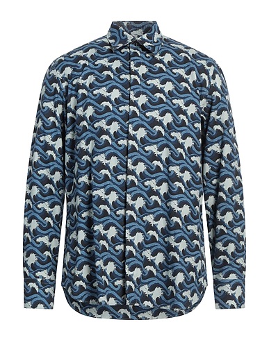 PT Torino Hemd mit Muster Blau 100% Baumwolle