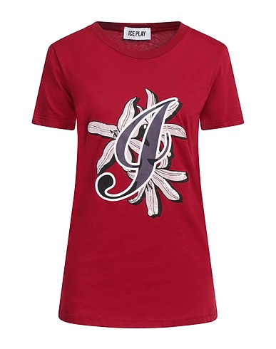 ICE PLAY T-shirt Bordeaux 100% Cotone
