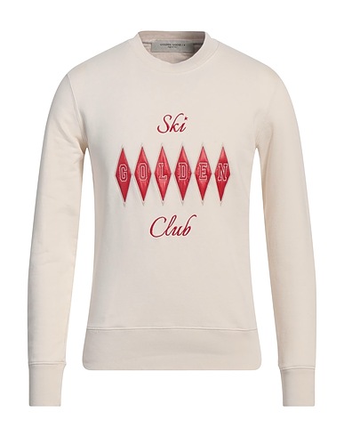 GOLDEN GOOSE Sweatshirt Ivory 100% Cotton, Polyester, Polyamide