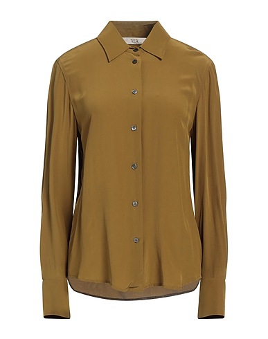 TELA Solid color shirts & blouses Khaki 100% Viscose