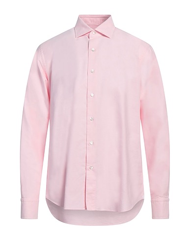 GRIGIO Solid colour shirt Pink 100% Cotton