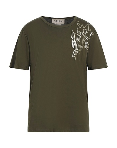 REIGN T-shirt Military green 100% Cotton