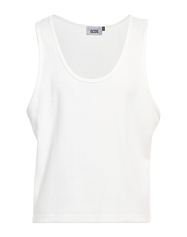 GCDS Vest White 100% Cotton