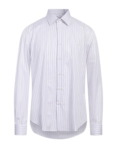 SARTORIO Striped shirt Lilac 100% Cotton