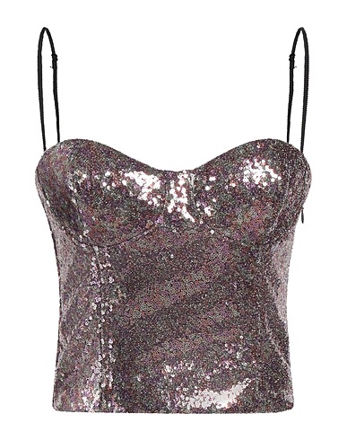 ROCHAS Bustier Purple 90% Polyester, 10% Polyamide