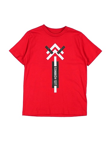 LES HOMMES T-shirt Red 100% Cotton